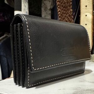 Coach vintage Black Leather Card Holder
